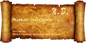 Nyakas Dulcinea névjegykártya
